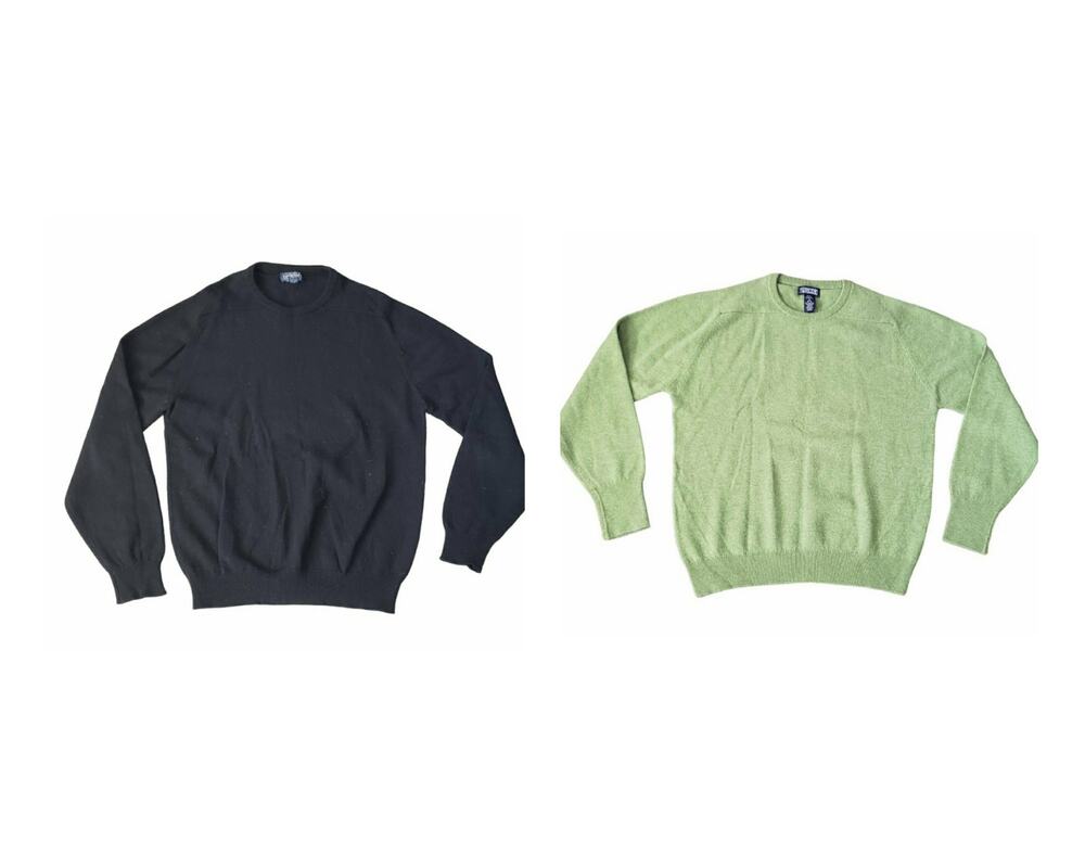 Lands End 100% Lambswool Crew Neck Long Sleeve Pullover Dress Sweater Sweatshirt